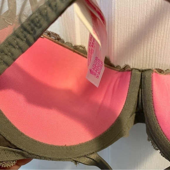 VS Pink Strappy Date Push Up Bra in Gray 34D - Picture 6 of 11